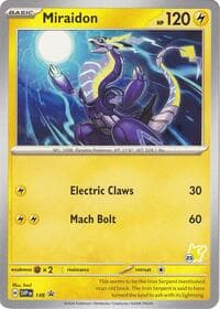 Miraidon - Pikachu 23 - Battle Academy 2024 - Pokemon card