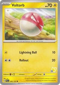 Voltorb - Pikachu 34 - Battle Academy 2024 - Pokemon card