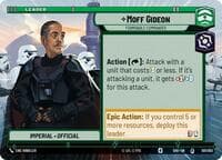 Moff Gideon - Formidable Commander (Hyperspace) - Prerelease Promos - Star Wars: Unlimited card