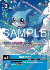 Veemon - P-117 (Digimon Adventure 02: The Beginning Set) - Digimon Promotion Cards - Digimon Card Game card