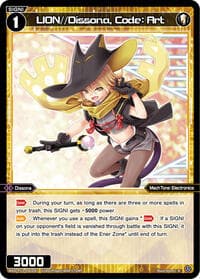 LION//Dissona, Code: Art - Concord Diva - WIXOSS card