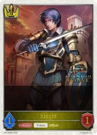 Knight (1st Anniversary Stamped) - Shadowverse: Evolve Promo Cards - Shadowverse: Evolve card
