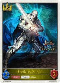 Steelclad Knight (1st Anniversary Stamped) - Shadowverse: Evolve Promo Cards - Shadowverse: Evolve card