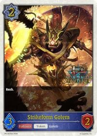 Strikeform Golem (1st Anniversary Stamped) - Shadowverse: Evolve Promo Cards - Shadowverse: Evolve card