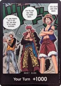 DON!! Card (Trafalgar Law, Eustass Kid and Monkey.D.Luffy) (Double Pack Set Vol. 4) - 500 Years in the Future - One Piece Card Game card