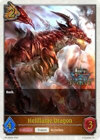 Hellflame Dragon (1st Anniversary Stamped) - Shadowverse: Evolve Promo Cards - Shadowverse: Evolve card