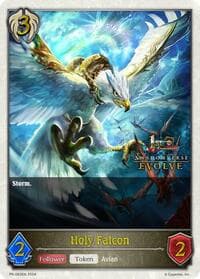 Holy Falcon (1st Anniversary Stamped) - Shadowverse: Evolve Promo Cards - Shadowverse: Evolve card