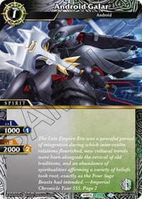 Android Galar - Strangers in the Sky - Battle Spirits Saga card