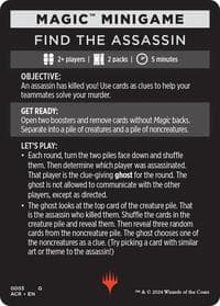 Magic Minigame: Find The Assassin - Universes Beyond: Assassin's Creed - Magic: The Gathering card
