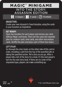 Magic Minigame: Into The Story: Assassin Edition - Universes Beyond: Assassin's Creed - Magic: The Gathering card