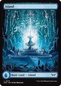 Island (0273) - Full Art - Duskmourn: House of Horror - Magic: The Gathering card