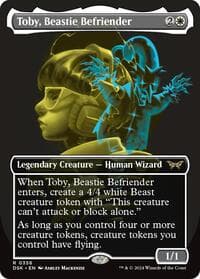 Toby, Beastie Befriender (Showcase) - Duskmourn: House of Horror - Magic: The Gathering card