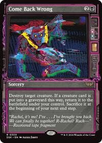 Come Back Wrong (Showcase) - Duskmourn: House of Horror - Magic: The Gathering card
