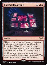 Cursed Recording (0131) - Duskmourn: House of Horror - Magic: The Gathering card