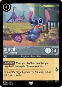 Stitch - Team Underdog - Shimmering Skies - Disney Lorcana card