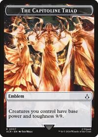 Emblem - The Capitoline Triad - Universes Beyond: Assassin's Creed - Magic: The Gathering card