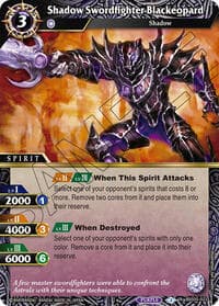 Shadow Swordfighter Blackeopard - Strangers in the Sky - Battle Spirits Saga card