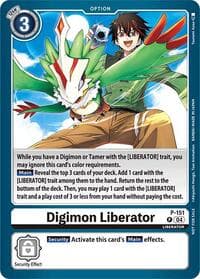Digimon Liberator - P-151 (Store Tournament 2024 Jul. - Sep. Participation Pack) - Digimon Promotion Cards - Digimon Card Game card