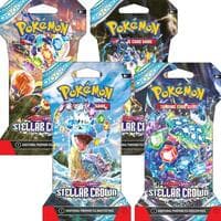 Stellar Crown Sleeved Booster Pack Art Bundle [Set of 4] - SV07: Stellar Crown - Pokemon card