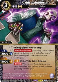 Grim Gambler - Strangers in the Sky - Battle Spirits Saga card