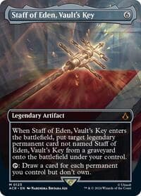Staff of Eden, Vault's Key (Borderless) - Universes Beyond: Assassin's Creed - Magic: The Gathering card