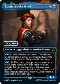 Leonardo da Vinci (Italian) (Serial Numbered) - Universes Beyond: Assassin's Creed - Magic: The Gathering card