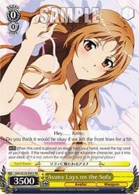 Asuna Lays on the Sofa - Sword Art Online Chronicle Set - Weiss Schwarz card