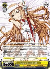 Asuna Dozed Off (RRR) - Sword Art Online Chronicle Set - Weiss Schwarz card
