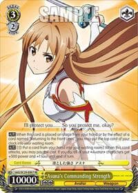 Asuna's Commanding Strength - Sword Art Online Chronicle Set - Weiss Schwarz card