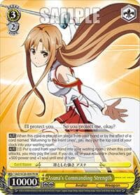Asuna's Commanding Strength (RRR) - Sword Art Online Chronicle Set - Weiss Schwarz card