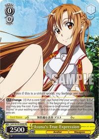 Asuna's True Expression - Sword Art Online Chronicle Set - Weiss Schwarz card