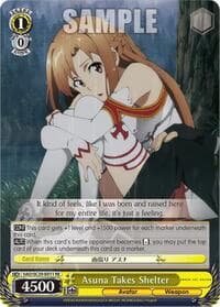 Asuna Takes Shelter - Sword Art Online Chronicle Set - Weiss Schwarz card