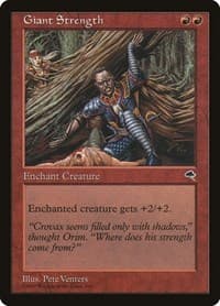 Giant Strength - Tempest - Magic: The Gathering card