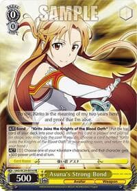 Asuna's Strong Bond - Sword Art Online Chronicle Set - Weiss Schwarz card
