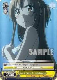 Asuna Jumps to Conclusions - Sword Art Online Chronicle Set - Weiss Schwarz card