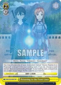 Returning to the Front Lines - Sword Art Online Chronicle Set - Weiss Schwarz card