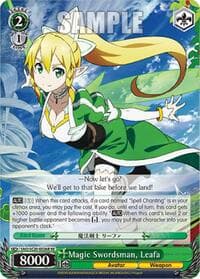 Magic Swordsman, Leafa (RRR) - Sword Art Online Chronicle Set - Weiss Schwarz card