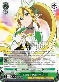 Leafa's Pure Wish - Sword Art Online Chronicle Set - Weiss Schwarz card
