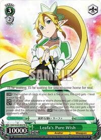 Leafa's Pure Wish (RRR) - Sword Art Online Chronicle Set - Weiss Schwarz card