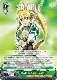Sylph Girl, Leafa (SR) - Sword Art Online Chronicle Set - Weiss Schwarz card