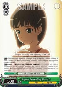 Suguha Persuading Herself - Sword Art Online Chronicle Set - Weiss Schwarz card