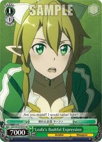 Leafa's Bashful Expression - Sword Art Online Chronicle Set - Weiss Schwarz card