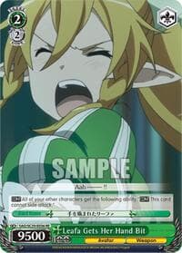 Leafa Gets Her Hand Bit - Sword Art Online Chronicle Set - Weiss Schwarz card