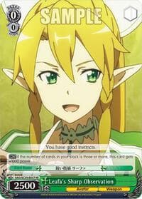 Leafa's Sharp Observation - Sword Art Online Chronicle Set - Weiss Schwarz card