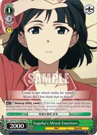 Suguha's Mixed Emotions - Sword Art Online Chronicle Set - Weiss Schwarz card