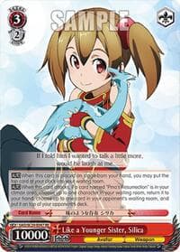 Like a Younger Sister, Silica - Sword Art Online Chronicle Set - Weiss Schwarz card