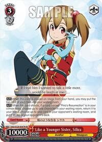 Like a Younger Sister, Silica (RRR) - Sword Art Online Chronicle Set - Weiss Schwarz card