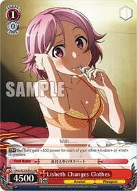 Lisbeth Changes Clothes - Sword Art Online Chronicle Set - Weiss Schwarz card
