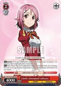 Lisbeth's Determined Confession - Sword Art Online Chronicle Set - Weiss Schwarz card