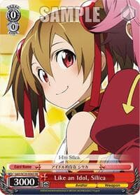 Like an Idol, Silica - Sword Art Online Chronicle Set - Weiss Schwarz card